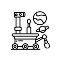 Roboter Wagen Symbol im Vektor. Illustration vektor