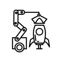 Raum Industrie Symbol im Vektor. Illustration vektor