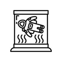 astronaut Träning ikon i vektor. illustration vektor