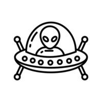 Aliens Symbol im Vektor. Illustration vektor