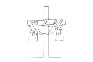 Glauben im Jesus Christus ist ein Zeichen von das Kreuz vektor