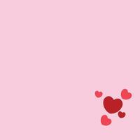 rosa hjärtan bakgrund med Plats till text vektor