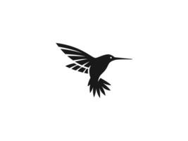 kolibri logotyp vektor illustration. colibri silhuett vektor ikon