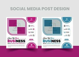 modernes Corporate Social Media Post Design vektor