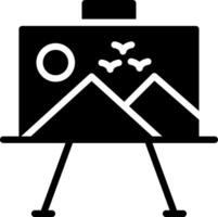 kreatives Icon-Design auf Leinwand malen vektor