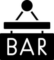 Bar-Schild kreatives Icon-Design vektor