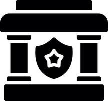 Polizeistation kreatives Icon-Design vektor