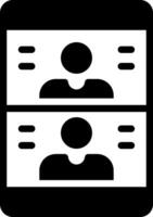 kreatives Icon-Design für Videoanrufe vektor