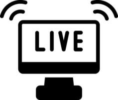 kreatives Icon-Design für Live-Streaming vektor