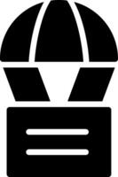 Fallschirm kreativ Symbol Design vektor