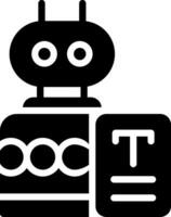 Bots Werbetexten kreativ Symbol Design vektor