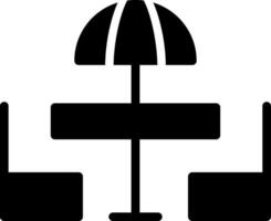 Sonnenbank kreativ Symbol Design vektor