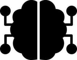 Neuronen Schaltkreis kreativ Symbol Design vektor