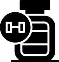 Protein Pulver kreativ Symbol Design vektor