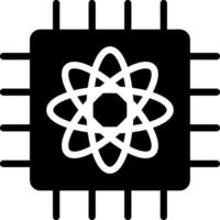 Quantum Computer kreativ Symbol Design vektor