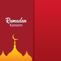 muslimisches ramadan kareem festival grußdesign freier vektor