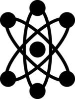 Atom kreatives Icon-Design vektor