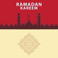 muslimisches ramadan kareem festival grußdesign freier vektor