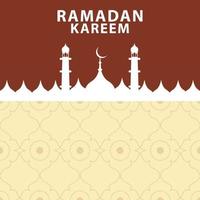 muslimisches ramadan kareem festival grußdesign freier vektor