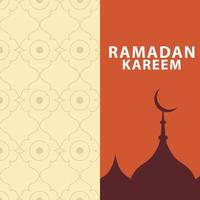 muslimska ramadan kareem festival hälsning design gratis vektor