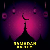 muslimisches ramadan kareem festival grußdesign freier vektor