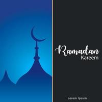 muslimisches ramadan kareem festival grußdesign freier vektor