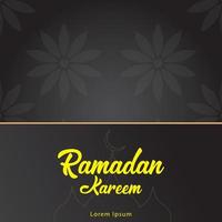 muslimisches ramadan kareem festival grußdesign freier vektor