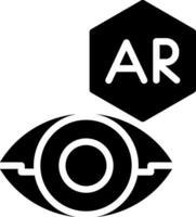 ar Kontakt Linse kreativ Symbol Design vektor