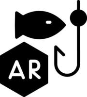 ar fiske kreativ ikon design vektor