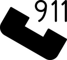 Anruf 911 kreativ Symbol Design vektor