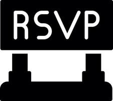 rsvp kreatives Icon-Design vektor