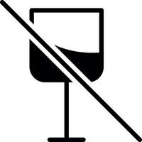 Nein Wein kreativ Symbol Design vektor