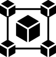 blockchain kreativ ikon design vektor