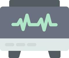 EKG-Monitor kreatives Icon-Design vektor