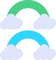 Regenbogen kreatives Icon-Design vektor