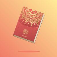 Rot und Gold Al Quran Vector