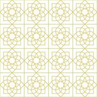 arabicum geometrisk mosaik- tryckbar sömlös mönster med abstrakt marockansk skriva ut i blå och orange färger. ramadan kareem traditionell islamic konst illustration bakgrund vektor