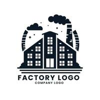 industri plagg begrepp fabrik logotyp design mall vektor