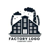 Industrie Kleider Konzept Fabrik Logo Design Vorlage vektor