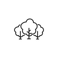 skog ikon för design, infografik, appar vektor