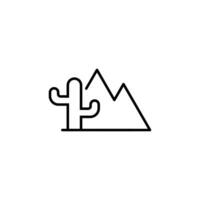 Berg minimalistisch Gliederung Symbol zum Geschäfte und Shops. geeignet zum Bücher, Shops, Geschäfte. editierbar Schlaganfall im minimalistisch Gliederung Stil. Symbol zum Design vektor