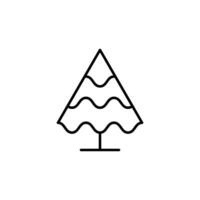 träd vektor fodrad enkel symbol