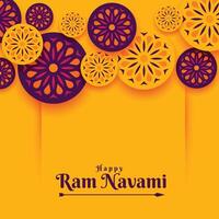 indisch Stil RAM Navami Festival Hintergrund vektor