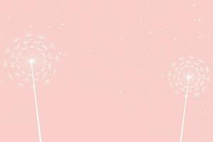 Pastell- Hintergrund mit Löwenzahn Blume Saat vektor