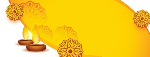 traditionell glücklich Diwali künstlerisch Banner Design vektor