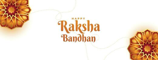 Raksha Bandhan dekorativ Banner Design vektor