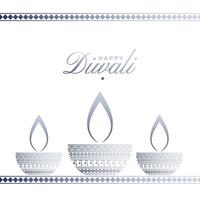 sauber glücklich Diwali elegant Karte Design vektor