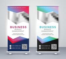 abstrakt rollen oben Stand modern Banner Design vektor