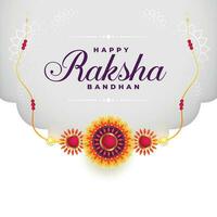 indisch Raksha Bandhan Festival Hintergrund mit Rakhi Design vektor