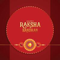 traditionell Raksha Bandhan Gruß Karte Design vektor